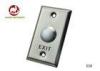 Mortise Mounted Spdt Door Exit Push Button Momentary Switch Waterproof 115 * 70 * 25mm