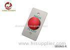 Anti - Vandal Red Door Exit Push Button Micro Switch With Fireproof Material Faceplate