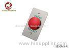 Anti - Vandal Red Door Exit Push Button Micro Switch With Fireproof Material Faceplate