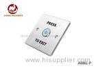 Square European Size Push to Exit Button with LED Light PRESS TO EXIT