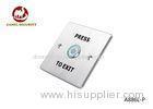 Square European Size Push to Exit Button with LED Light PRESS TO EXIT