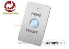 Aluminum Alloy Faceplate Piezoelectric Button Push to Exit Button with Round Corner Design