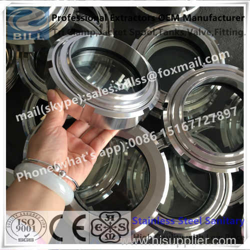 Stainless Steel Sanitary Union Sight Glass with silicon gasket