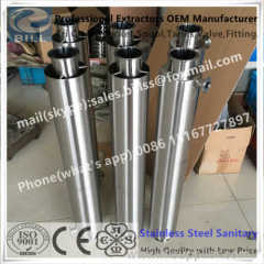 Stainless Steel Tri Clamp Columns Jacketed Spool with a drain