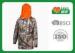 Casual Grey Color Camo Hoodie Sweatshirt For Male Cotton Material