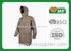 Multi Function Waterproof Breathable Rain Jacket / Coat Grey Color