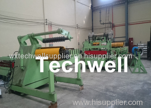 Simple Steel Coil Slitting Cutting Machine for Slitting Carbon steel / GI / Color Steel Q235-Q350 Coil into Strips