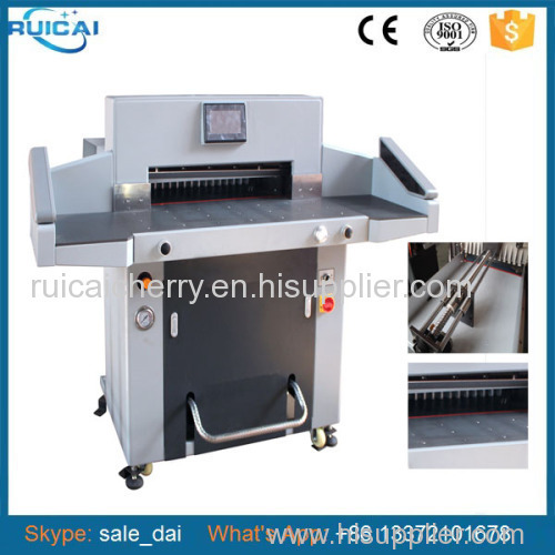 CE Approved Hydraulic Paper Cutting Machine with Air Rolling Ball