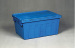 100% new PP nested and stacked plastic logistic container with attached lid