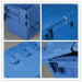 100% new PP nested and stacked plastic logistic container with attached lid