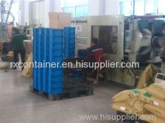 100% new PP nested and stacked plastic logistic container with attached lid