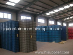 100% new PP nested and stacked plastic logistic container with attached lid