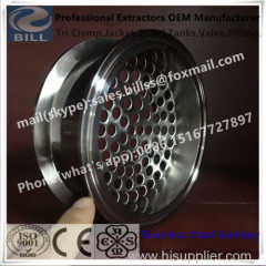 Stainless Steel Sanitary Tri Clamp Filter Plate with 6.5mm hole