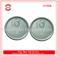 307 aluminum easy open lid for canning petrol