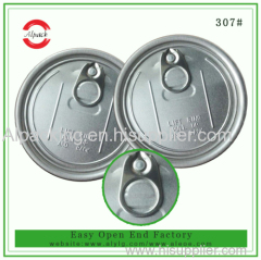 307 aluminum easy open lid for dried fruit canning