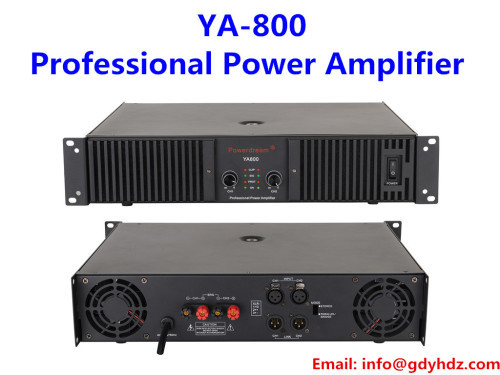 800W 2 channels professional power amplifier audio amplifier with H class