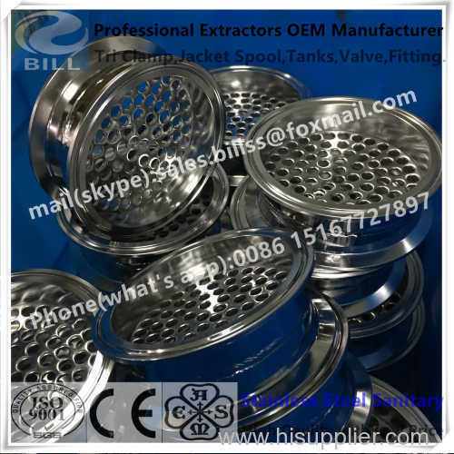 Sanitary Stainless Steel Pip Spool with Filter plate