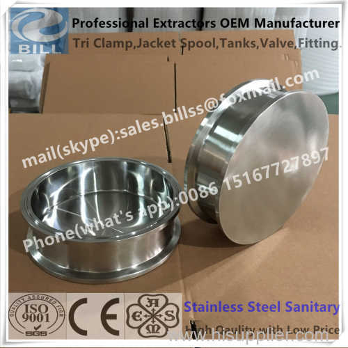 Sanitary Stainless Steel Tri Clamp Column with bottom base
