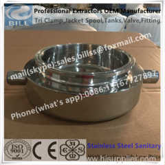 Extractors accessory closed jacketed spool with base stainless steel