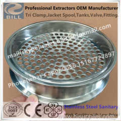 Stainless Steel Sanitary Tri Clamp Pipe Spool with Plate filter disc