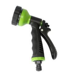 Portable 6-function garden spray hose nozzle