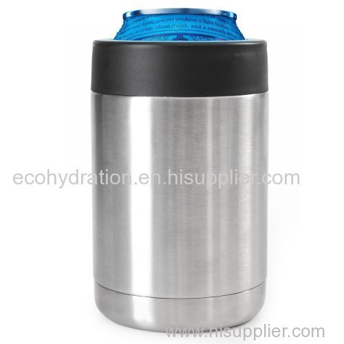 12oz stainless steel vacuum insulated can cooler koozie