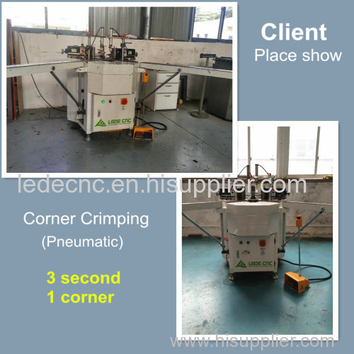 Pneumatic Corner Crimping Machine