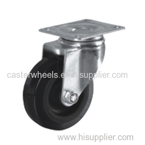 Swivel rubber caster wheels