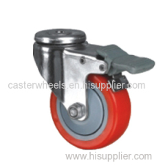 PU Caster With Bolt Hole