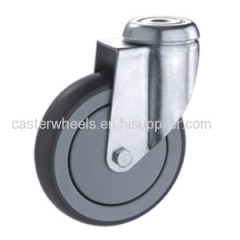 Bolt hole caster wheels