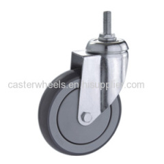 Threaded stem casters wheels