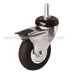 Neoprene castors with brake