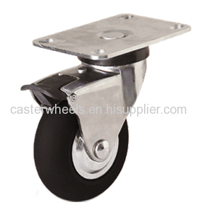 Soft rubber furniture casters