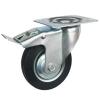 Swivel Rubber Caster With Brake