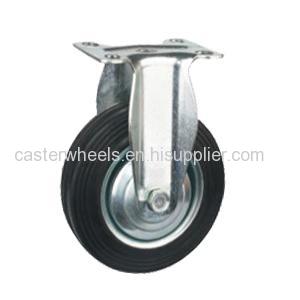Fixed Rubber Caster Wheel