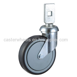 Shopping cart caster wheels