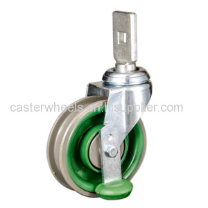 Shopping trolley caster wheels