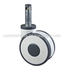 Central control brake caster wheels