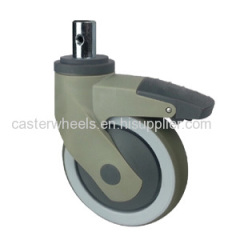 Grey color hospital bed caster