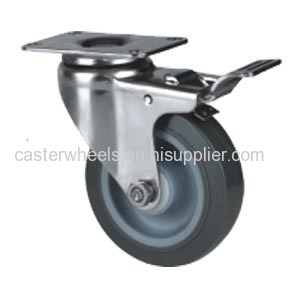 Stainless Steel Caster With Brake