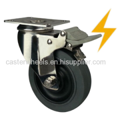 Stainless steel antistatic castors