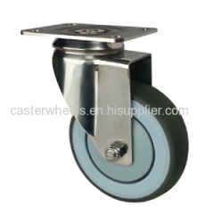 Swivel stainless steel caster wheels