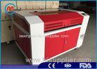 Red Table Top Paper Laser Cutting Machine With 150W Laser Tube Easy Operation