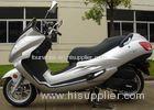 Bright Silvery Adult Motor Scooter Two Headlights With Inner Rear Box