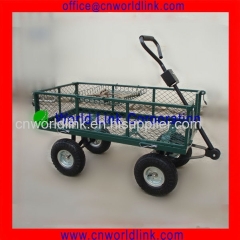 Heavy Duty Steel Mesh Kids Folding Metal Yard Wagon