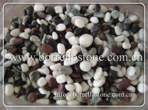 various color landscaping pebble stone