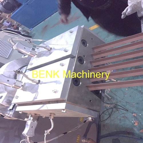 BENK Machinery China PVC six cavities angle profile extrusion machine manufacture