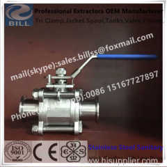 Stainless Steel Welded 3 piece Ball Valve with lock