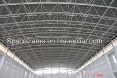 Steel structure roof system space frame swimming pool cover