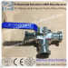 Sanitary Stainless Steel 2 way tri clamped ball valve with ptfe gasket